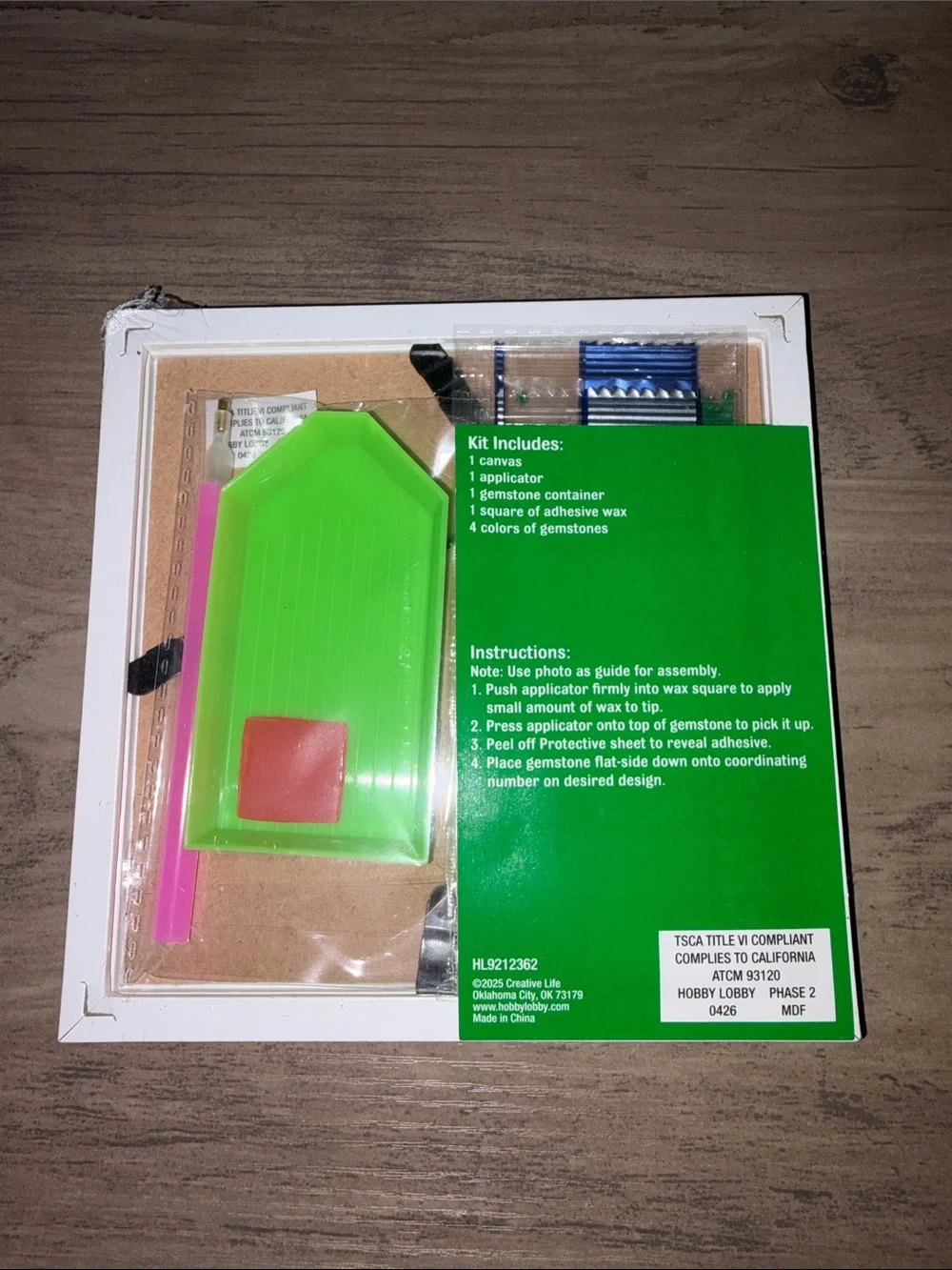 Creative Arts Touchdown Football Diamond Painting Art Kit 6x6 NWT